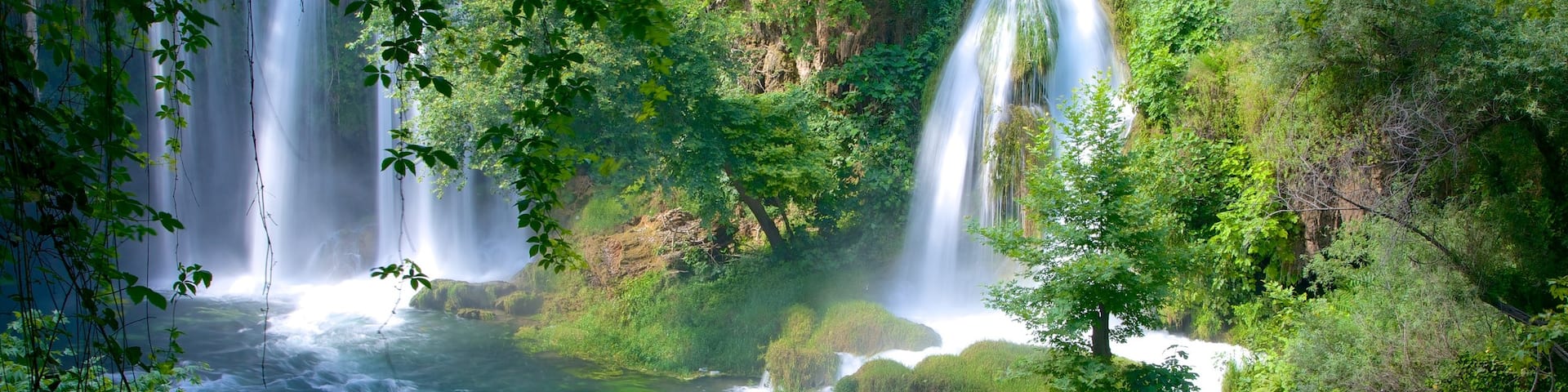 Antalya showing landscape views and a cascade