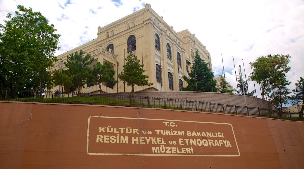 State Art and Sculpture Museum which includes signage