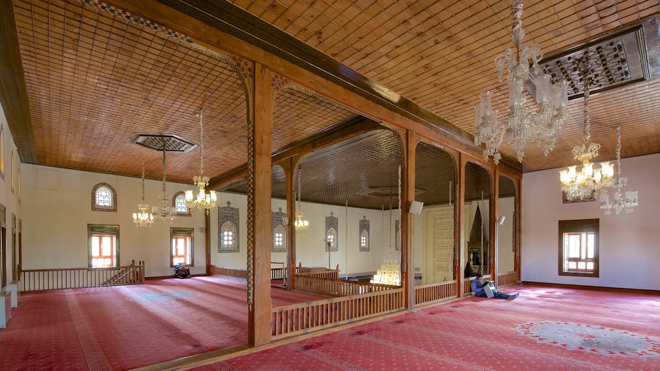Haci Bayram Mosque showing a mosque, interior views and religious elements