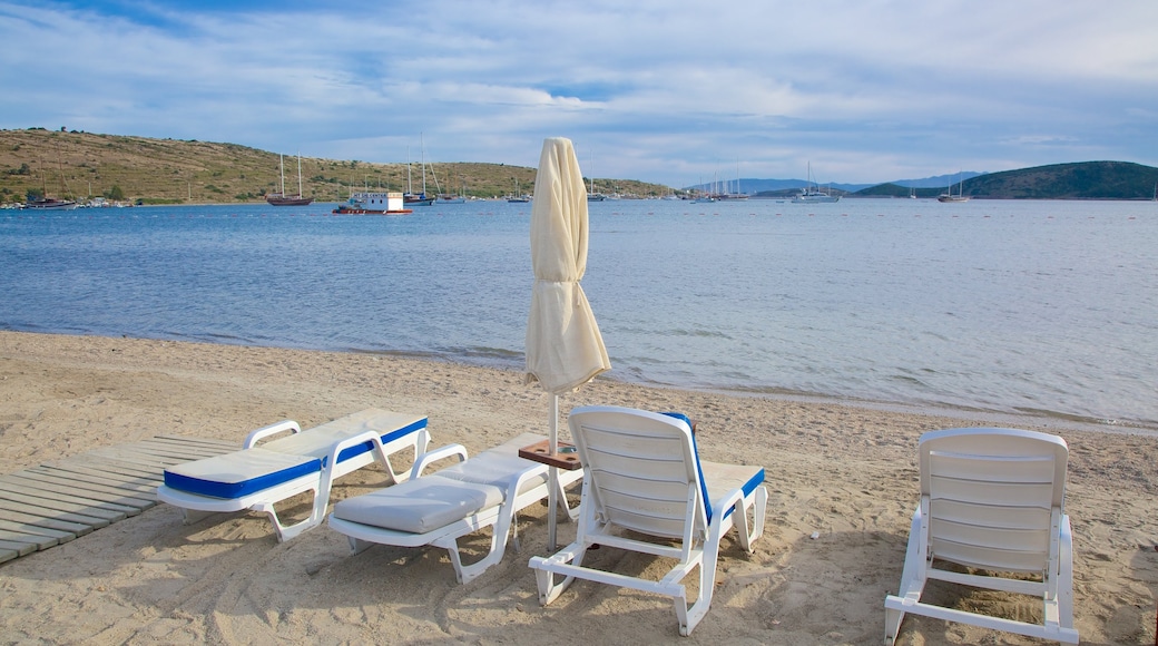 Strand van Bardakci toont een zandstrand