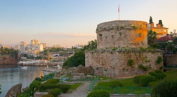 Hidirilik Tower featuring a sunset, heritage architecture and château or palace