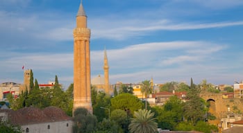 Antalya City Centre which includes a city, a sunset and heritage architecture