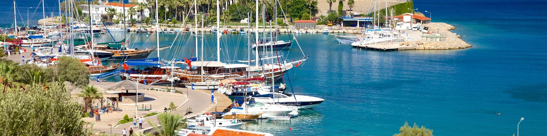 Datca Ferry Port which includes a marina