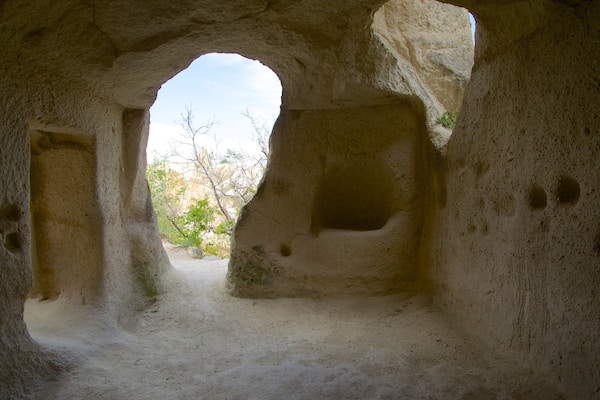 Kappadokien mit einem religiöse Elemente und Kirche oder Kathedrale
