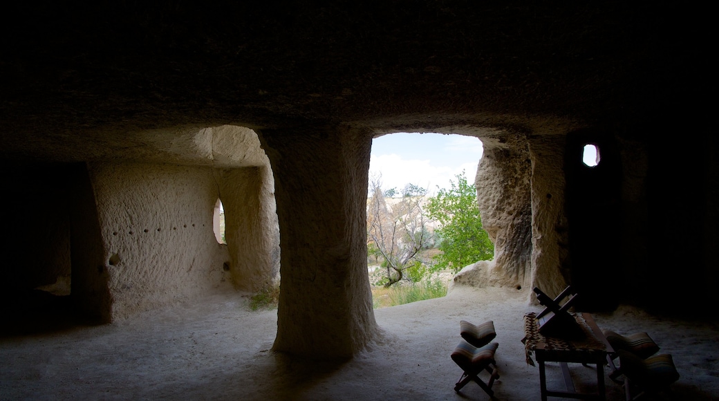 Cappadocia which includes a church or cathedral and religious elements