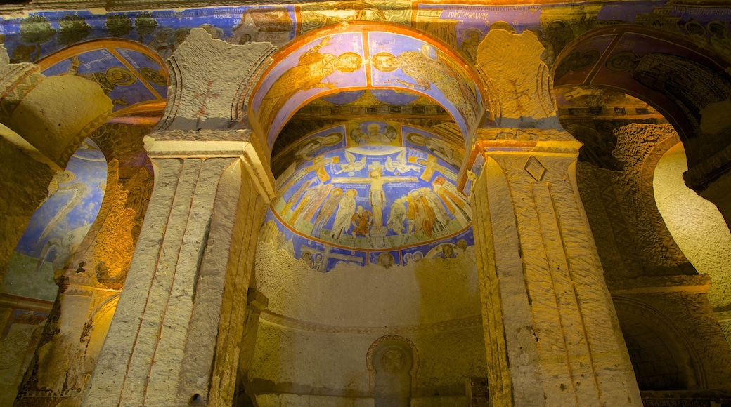 Cappadocia featuring religious aspects, a church or cathedral and interior views