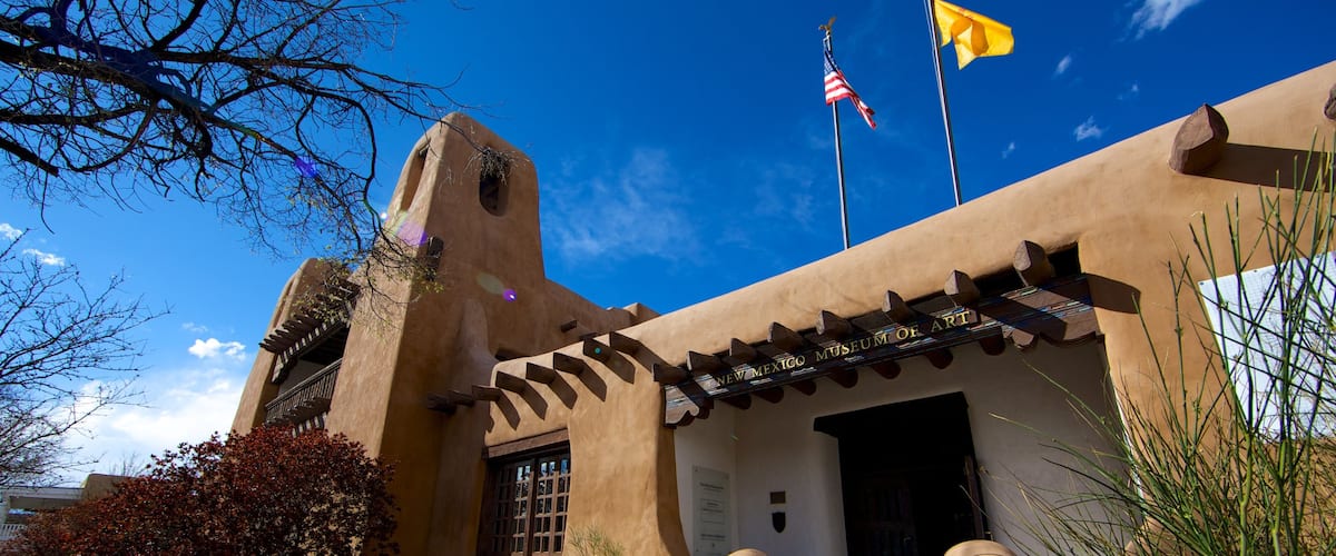 New Mexico Museum of Art which includes art and a house