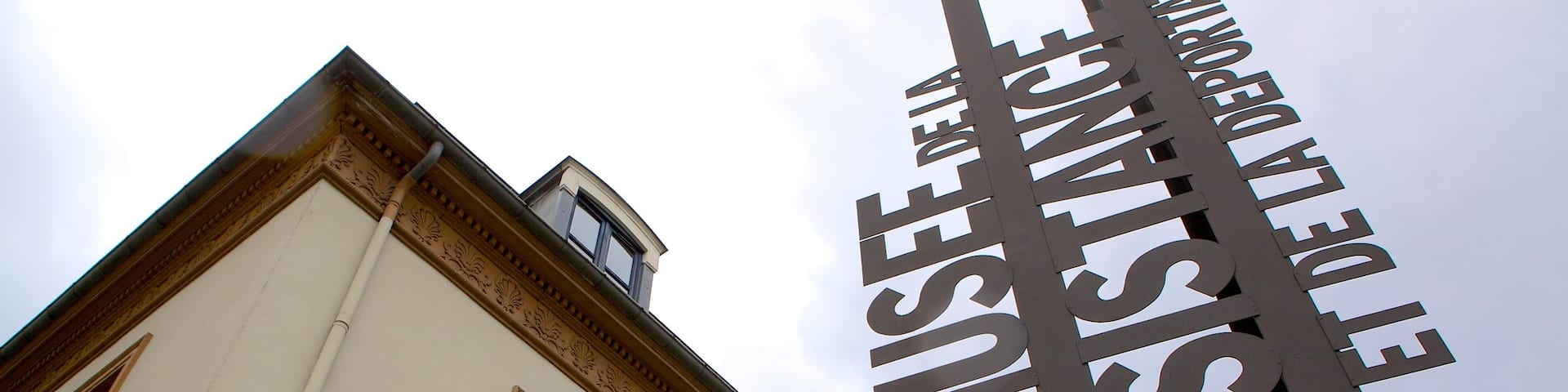 Museum of Resistance and Deportation featuring signage