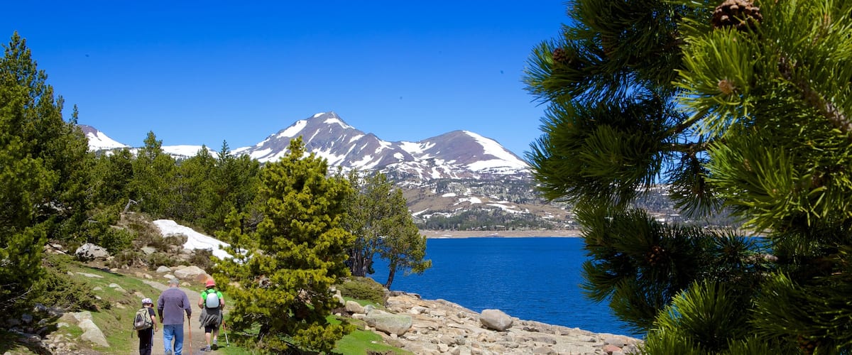 Font-Romeu-Odeillo-Via ofreciendo senderismo o caminata, un lago o abrevadero y escenas tranquilas