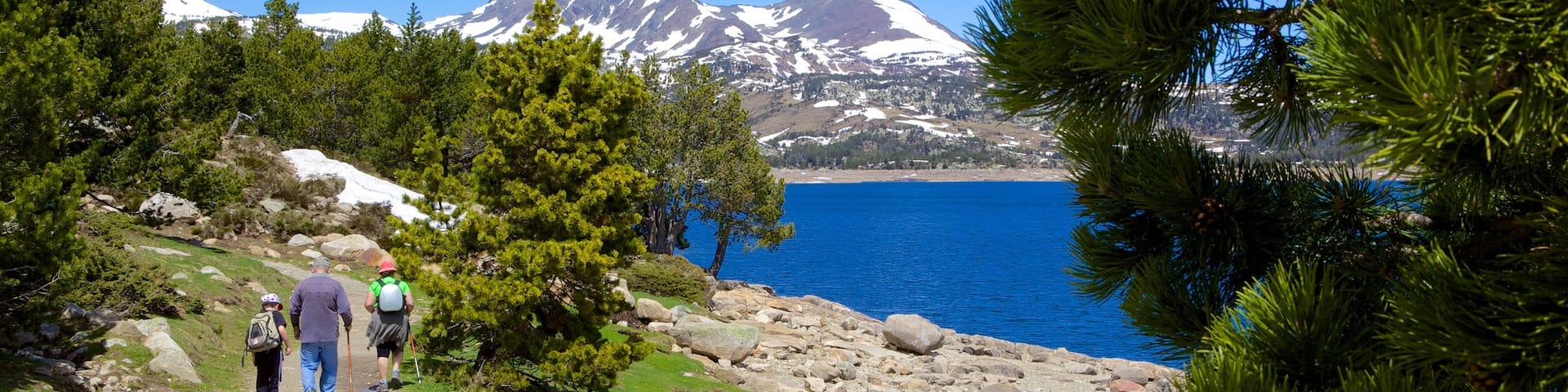 Font-Romeu-Odeillo-Via qui includes lac ou étang, scènes tranquilles et randonnée ou marche à pied