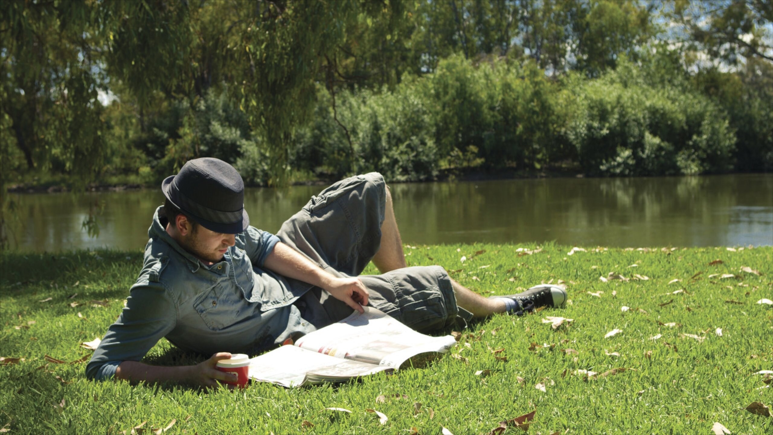 Albury featuring a garden as well as an individual male