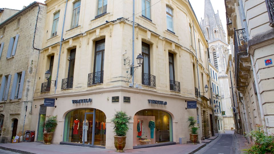 Montpellier featuring street scenes