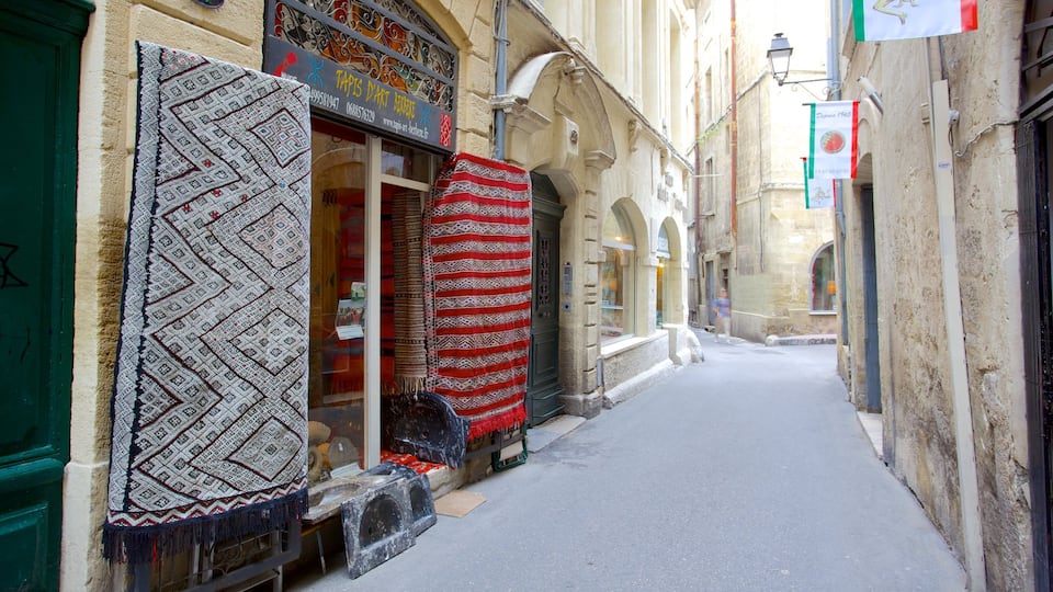 Montpellier showing street scenes and shopping