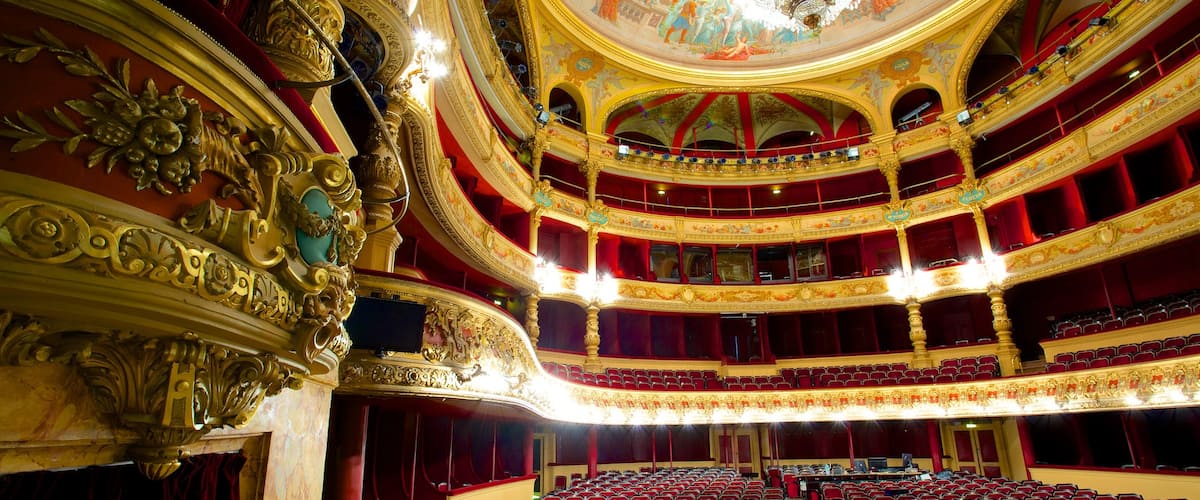 Opéra qui includes patrimoine historique, scÚnes de théùtre et vues intérieures