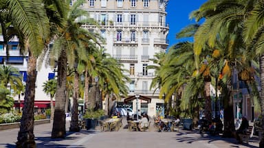 Place de la Liberte which includes a square or plaza and tropical scenes