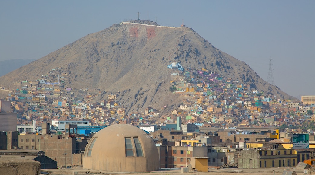 Lima showing mountains and a city