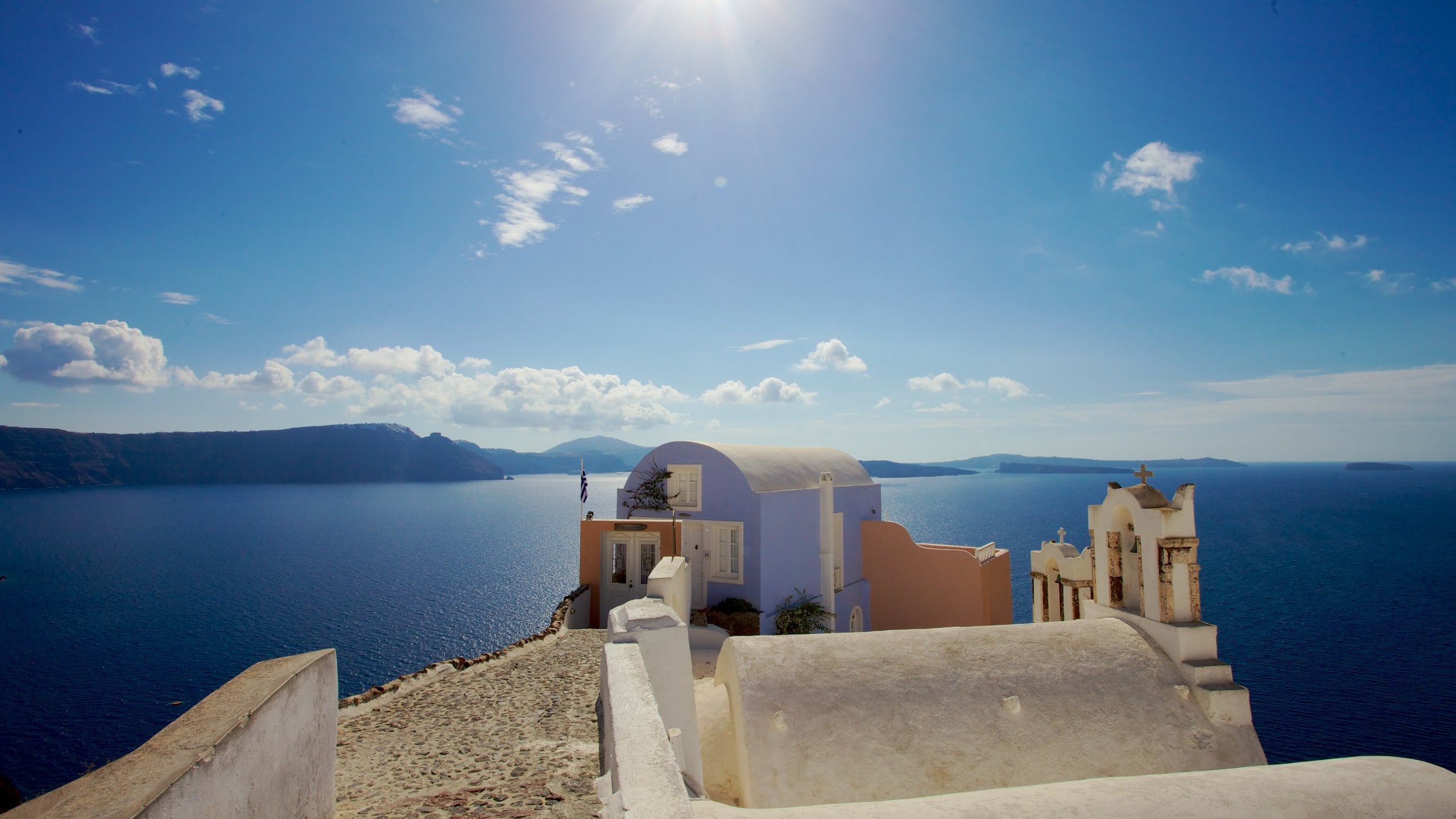 Oia featuring general coastal views and a coastal town