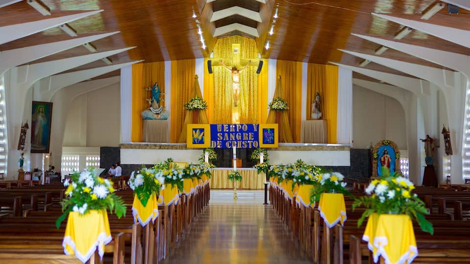 Liberia og byder på religiøse elementer, interiør og en kirke eller en katedral