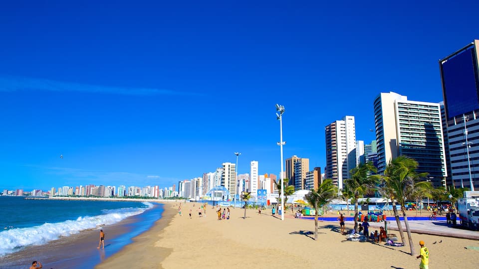 Fortaleza inclusief steden en een strand