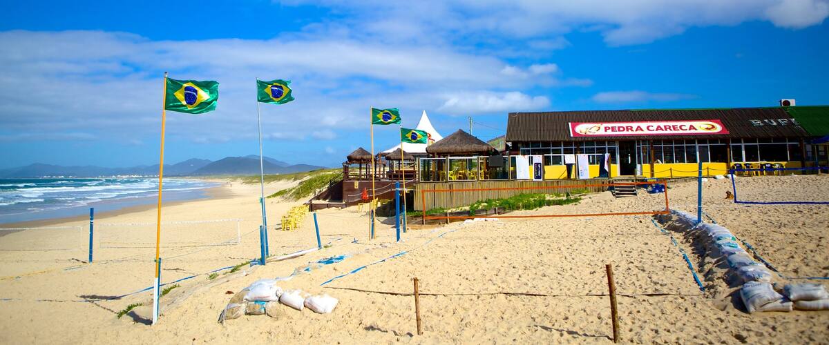 Joaquina Beach which includes a sandy beach
