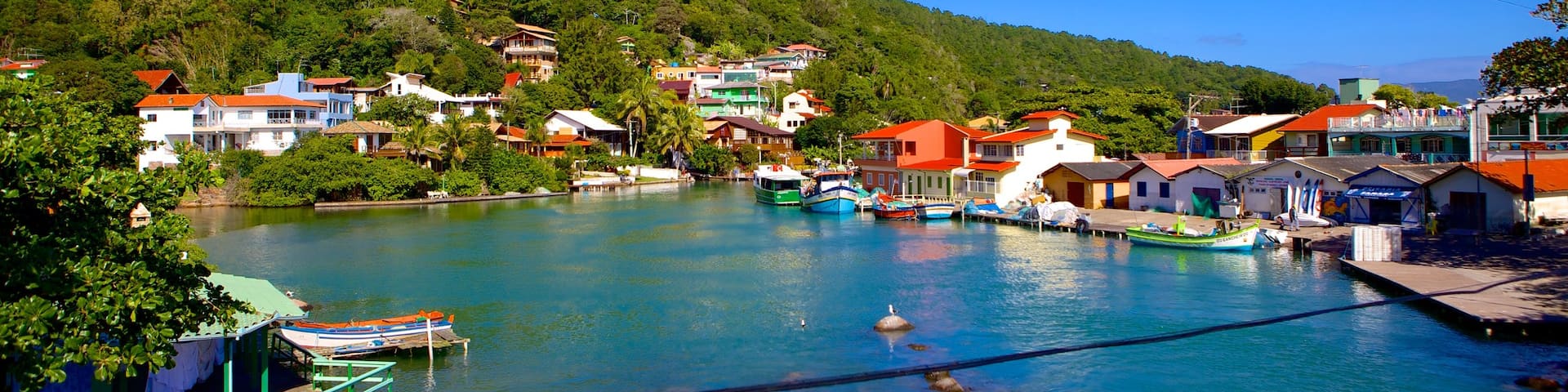 Spiaggia Barra da Lagoa caratteristiche di località costiera e baia e porto