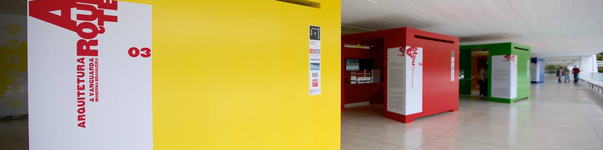 Oscar Niemeyer Museum which includes interior views