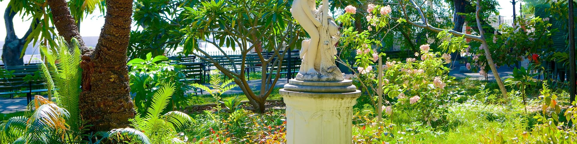 Passeio Publico which includes a statue or sculpture and a garden