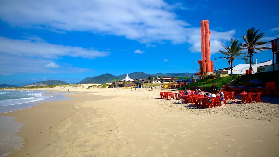 Playa Joaquina mostrando una playa de arena