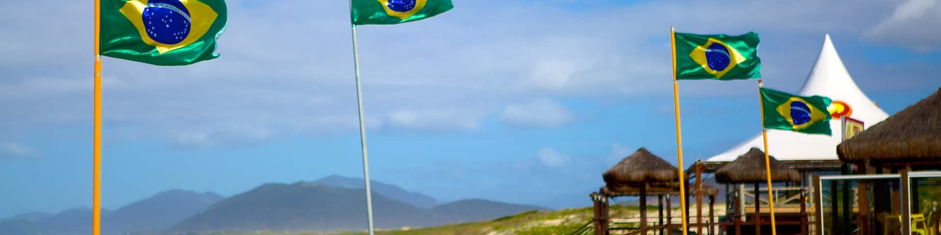 Joaquina Beach which includes a sandy beach
