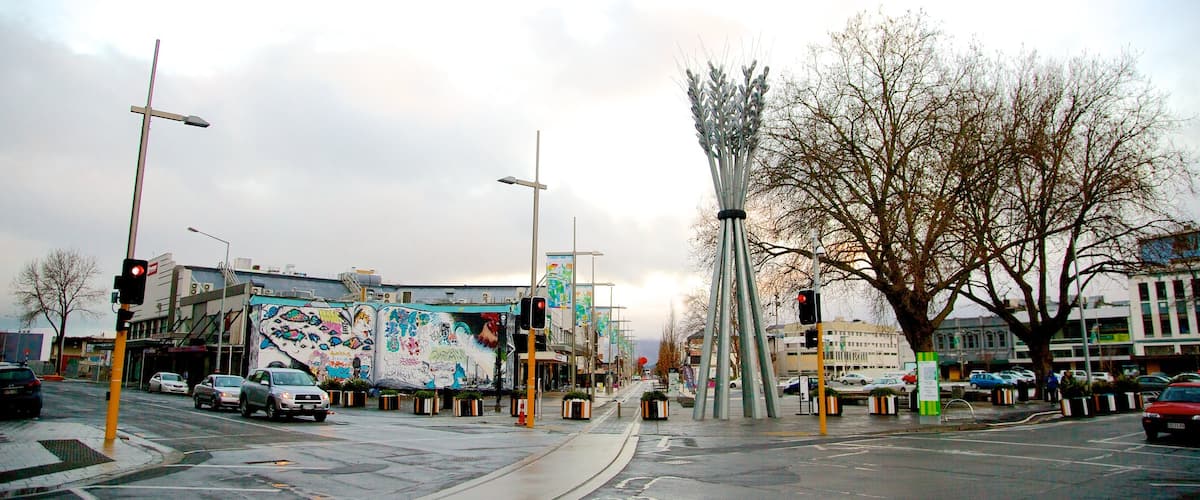 Christchurch que incluye escenas cotidianas