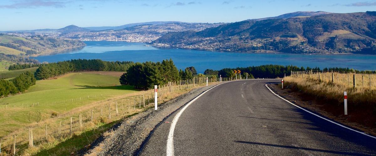 Dunedin montrant panoramas et ferme