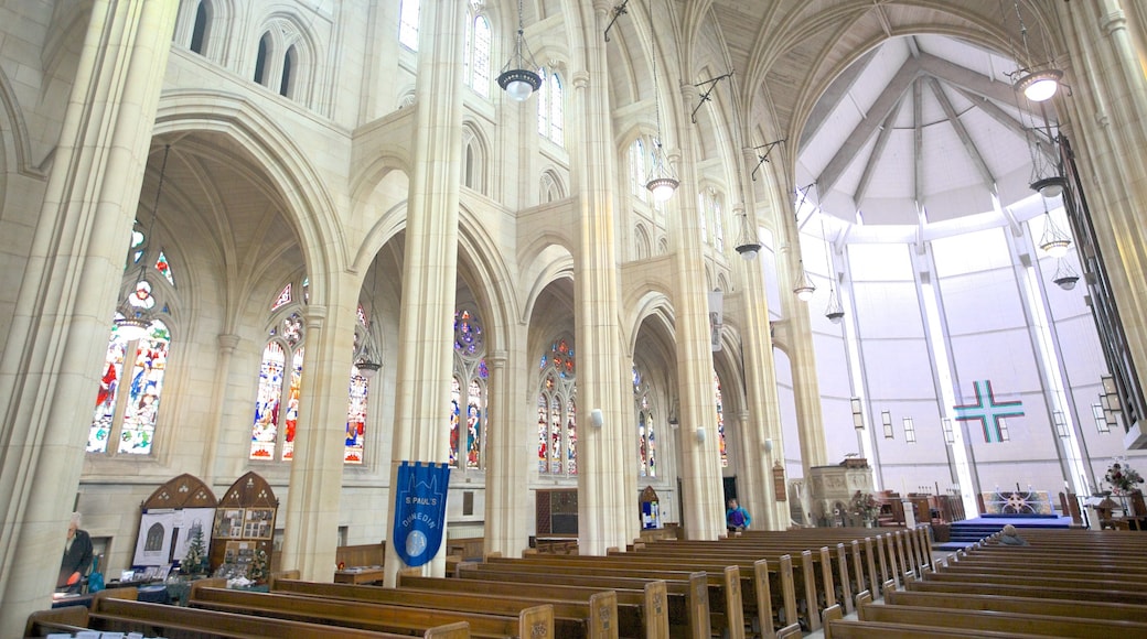 S:t Pauls katedral presenterar interiörer, religiösa element och en kyrka eller katedral