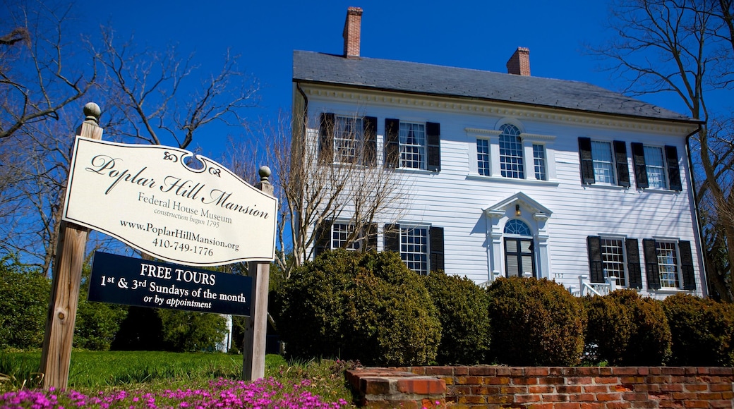 Poplar Hill Mansion featuring a house