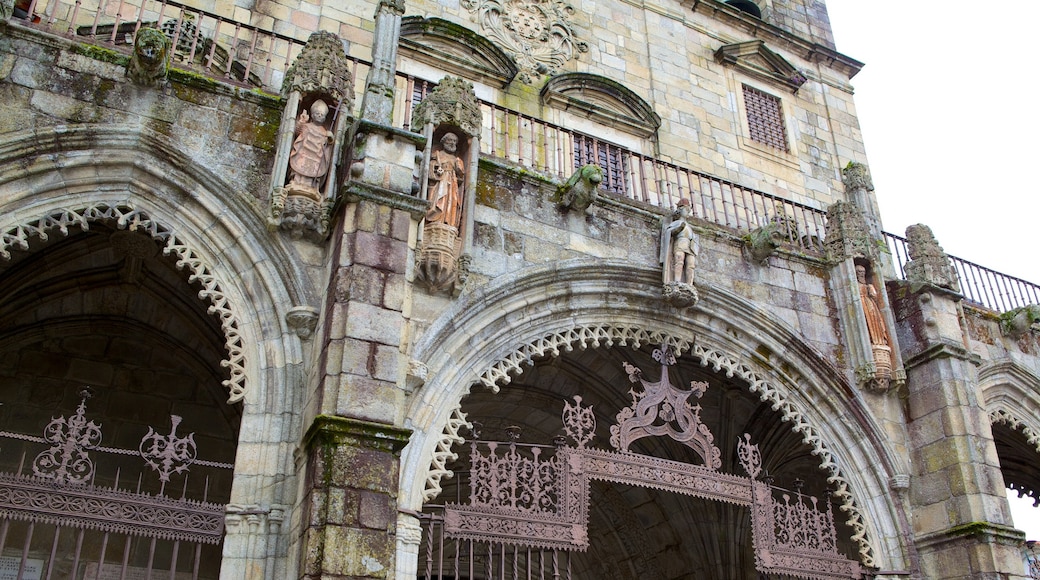 Kathedraal van Braga inclusief een kerk of kathedraal, religieuze aspecten en historische architectuur