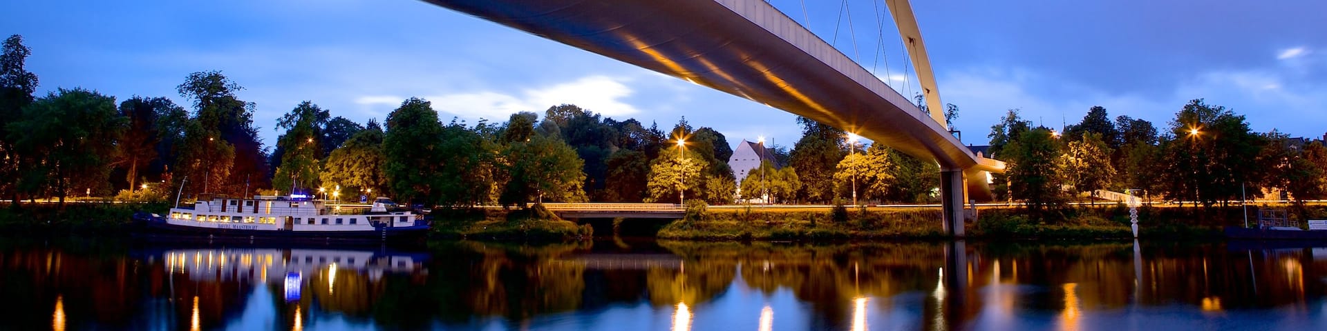 Maastricht featuring a bridge and a river or creek