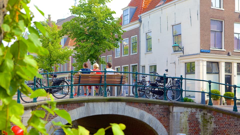 Haarlem featuring a bridge and a small town or village