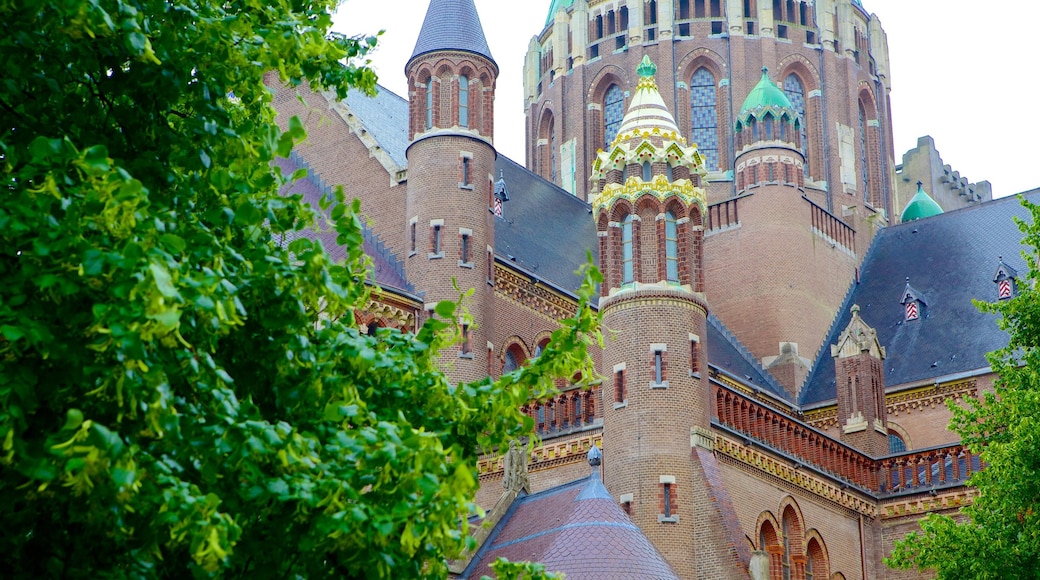 Cathedral of Saint Bavo showing religious aspects, heritage architecture and heritage elements