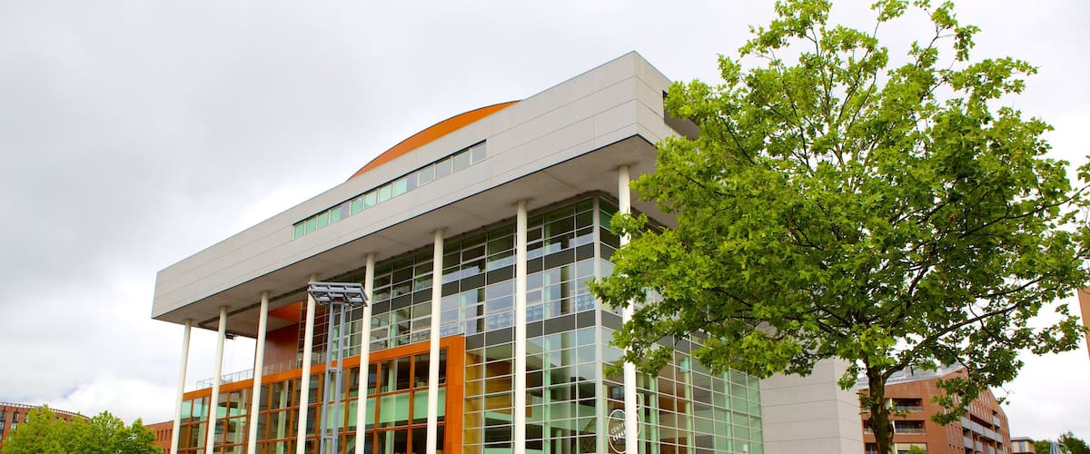 Centre Ceramique featuring modern architecture and street scenes
