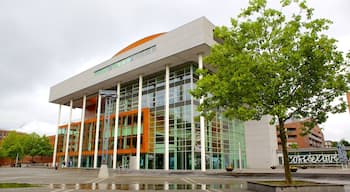 Centre Ceramique showing street scenes and modern architecture