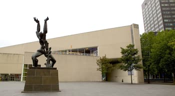 Maritime Museum showing outdoor art and a square or plaza