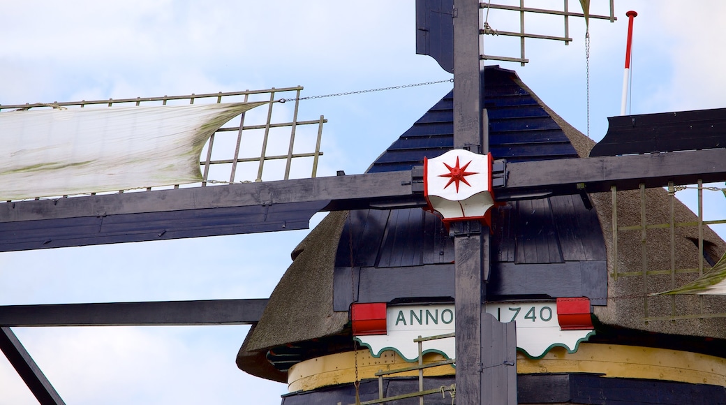 Kinderdijk fasiliteter samt vindmølle og kulturarv