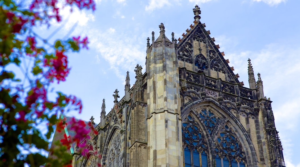 Dom Church which includes art, flowers and a church or cathedral