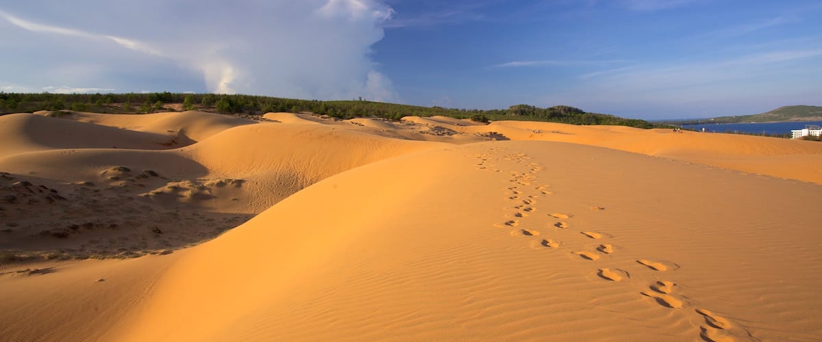 Mui Ne Sand Dunes featuring desert views and landscape views