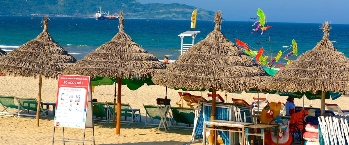 My Khe Beach featuring a luxury hotel or resort and a sandy beach