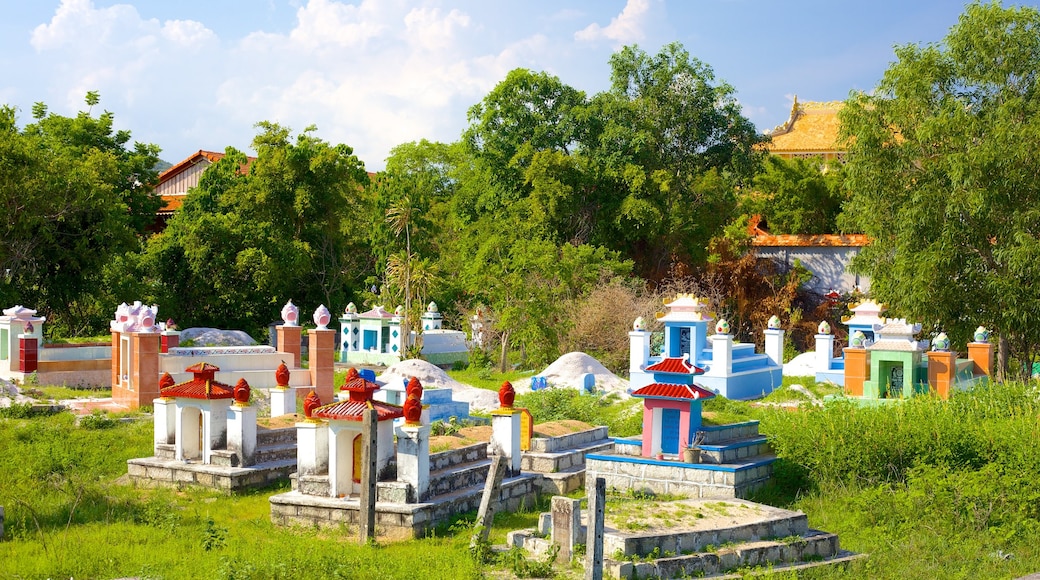 Long Hai showing a cemetery