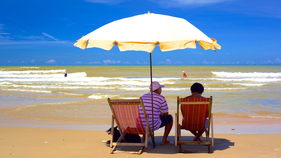 Long Hai Beach featuring a sandy beach as well as a couple