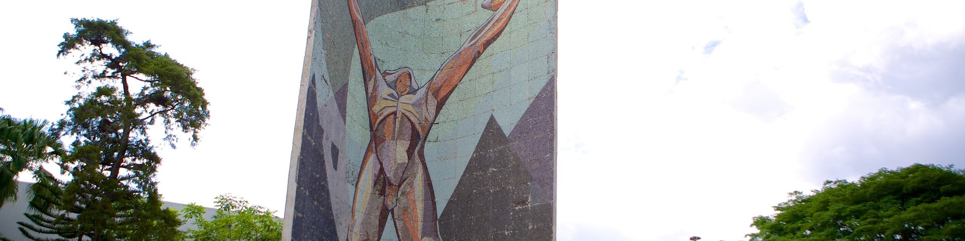 Museo de Arte de El Salvador showing outdoor art