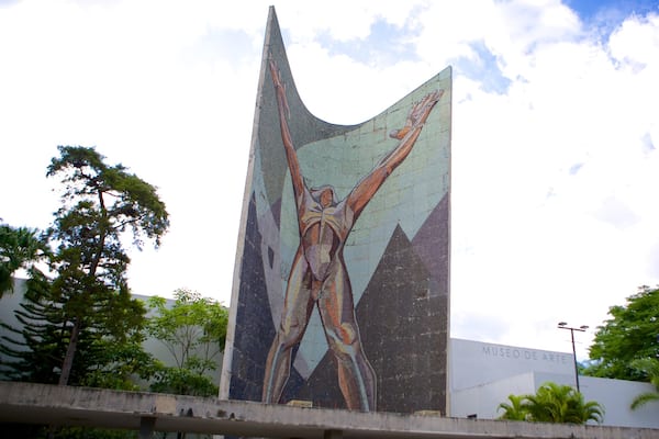 Museo de Arte de El Salvador mit einem Outdoor-Kunst