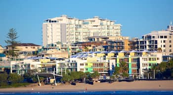 Kings Beach featuring a coastal town and a sandy beach