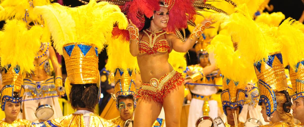 Entre Rios showing performance art, a festival and nightlife